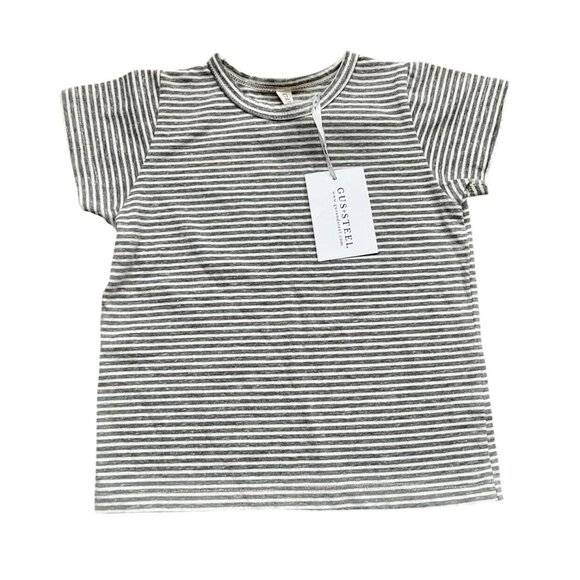 NWT Gus + Steel Narrow Stripe Short Sleeve Tee 2T - Picture 1 of 5